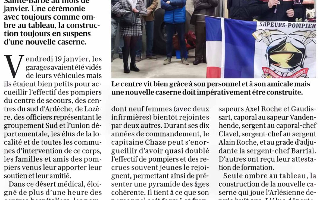 Les sapeurs-pompiers dans l&rsquo;attente d&rsquo;une nouvelle caserne