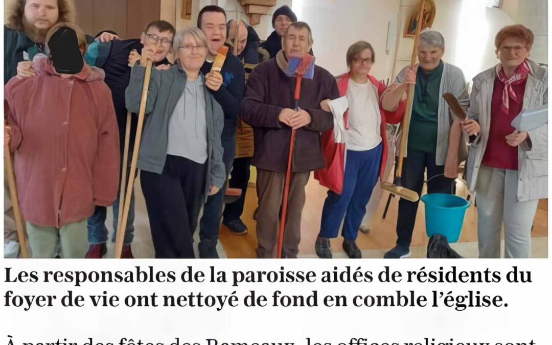 Un nettoyage de printemps pour l&rsquo;église