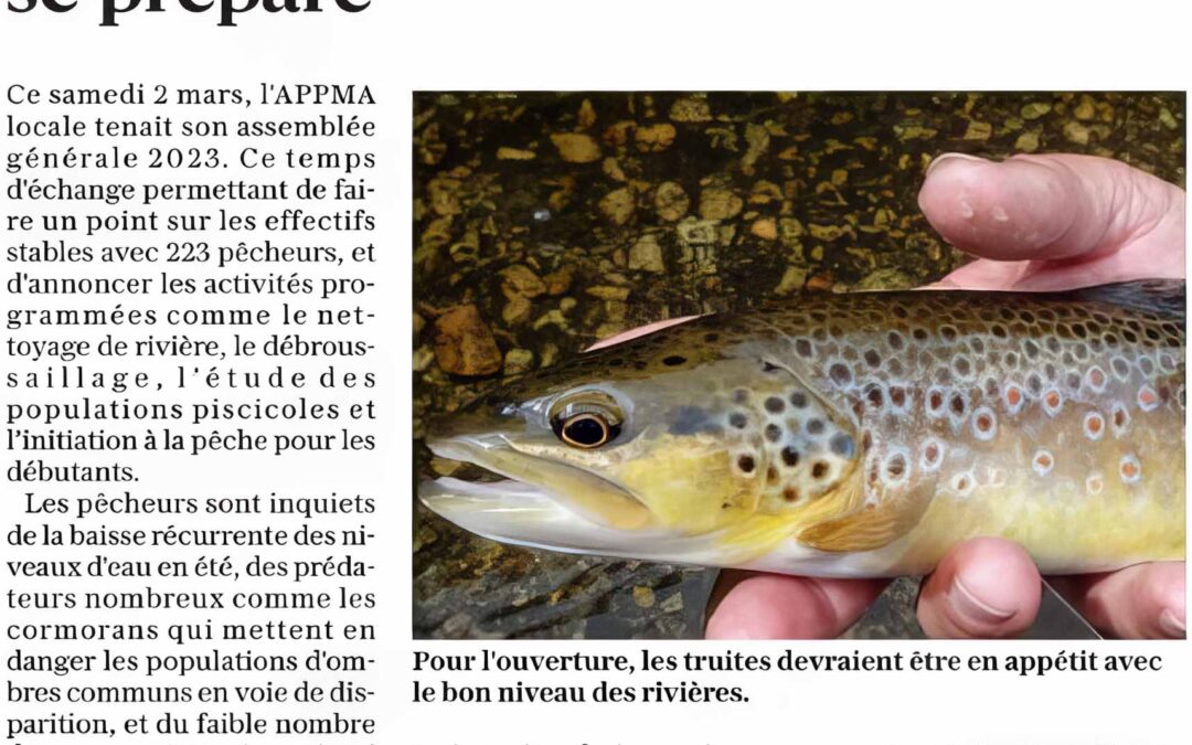 L&rsquo;ouverture de la pêche se prépare