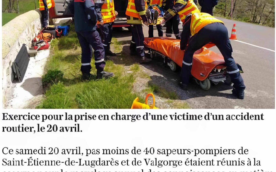 Les sapeurs-pompiers révisent leurs connaissances sur le terrain