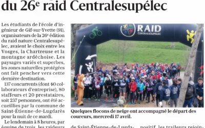 Le bourg accueille le départ du 26ème raid Centralesupélec
