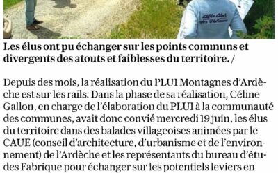 Le plan local d&rsquo;urbanisme intercommunal en préparation