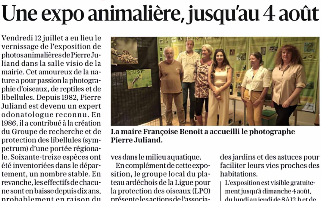 Une expo animalière, jusqu&rsquo;au 4 août