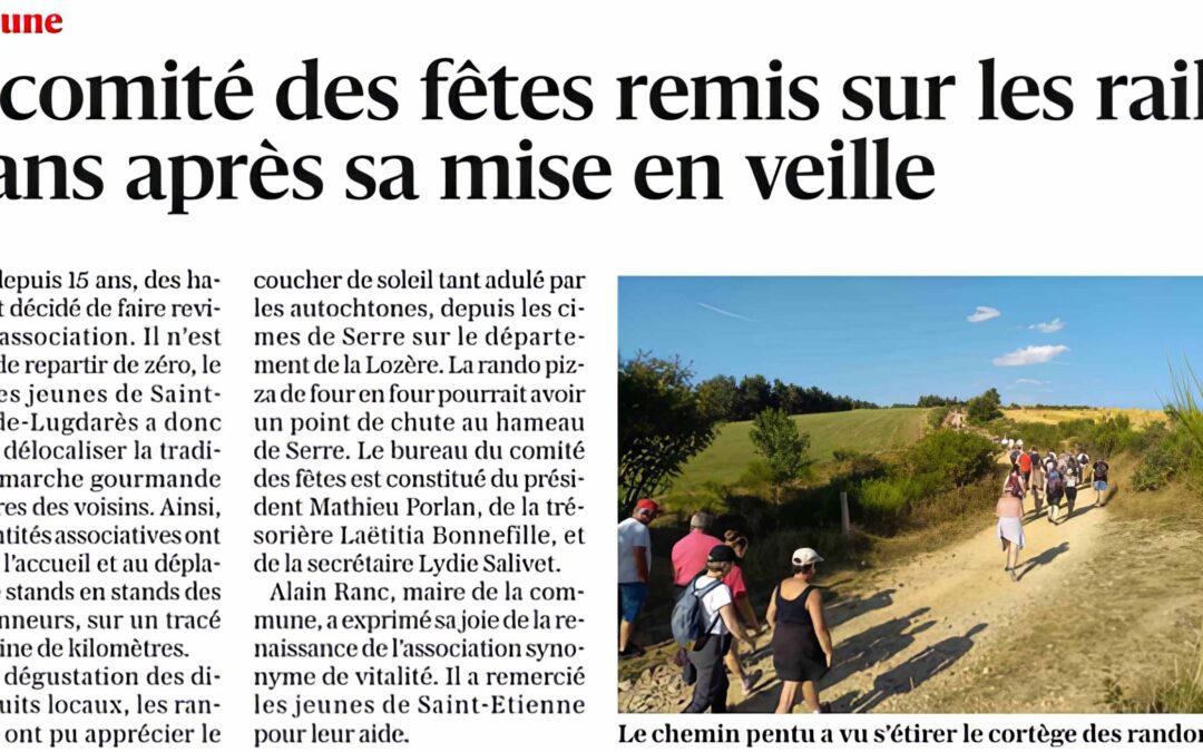 Le comié des fêtes remis sur les rails 15 ans après sa mise en veille