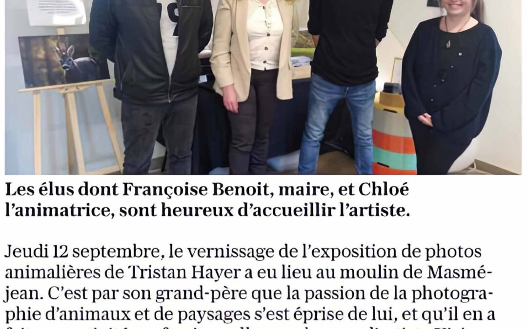 Tristan Hayer expose ses photos d&rsquo;animaux au moulin de Masméjean