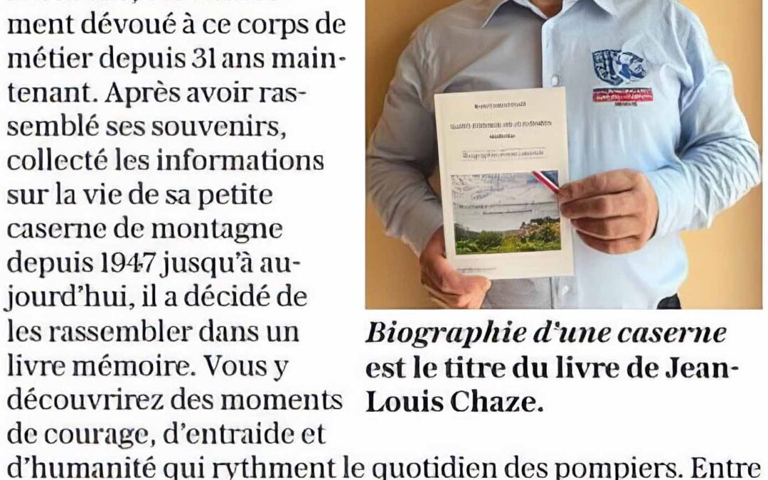 Un livre qui retrace la vie de la caserne des pompiers