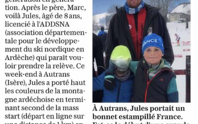 Jules Benoit glisse sur les spatules de son père