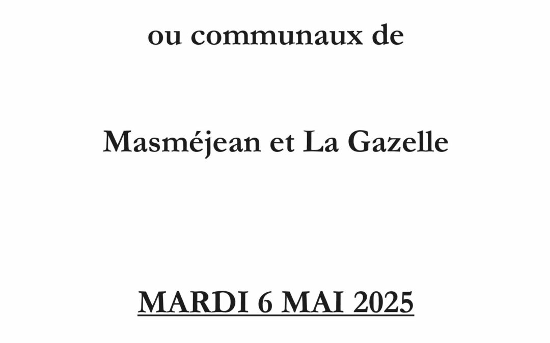 Réunion agricole terrains sectionaux de Masméjean et La Gazelle le 06 mai 2025