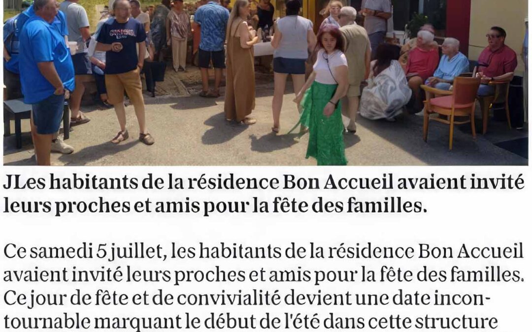 Habitat inclusif : c&rsquo;était jour de fête à la Résidence Bon Accueil