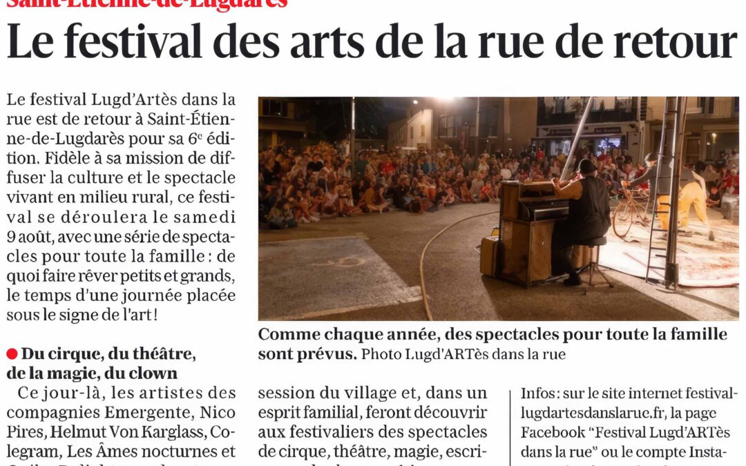 Le festival des arts de la rue de retour