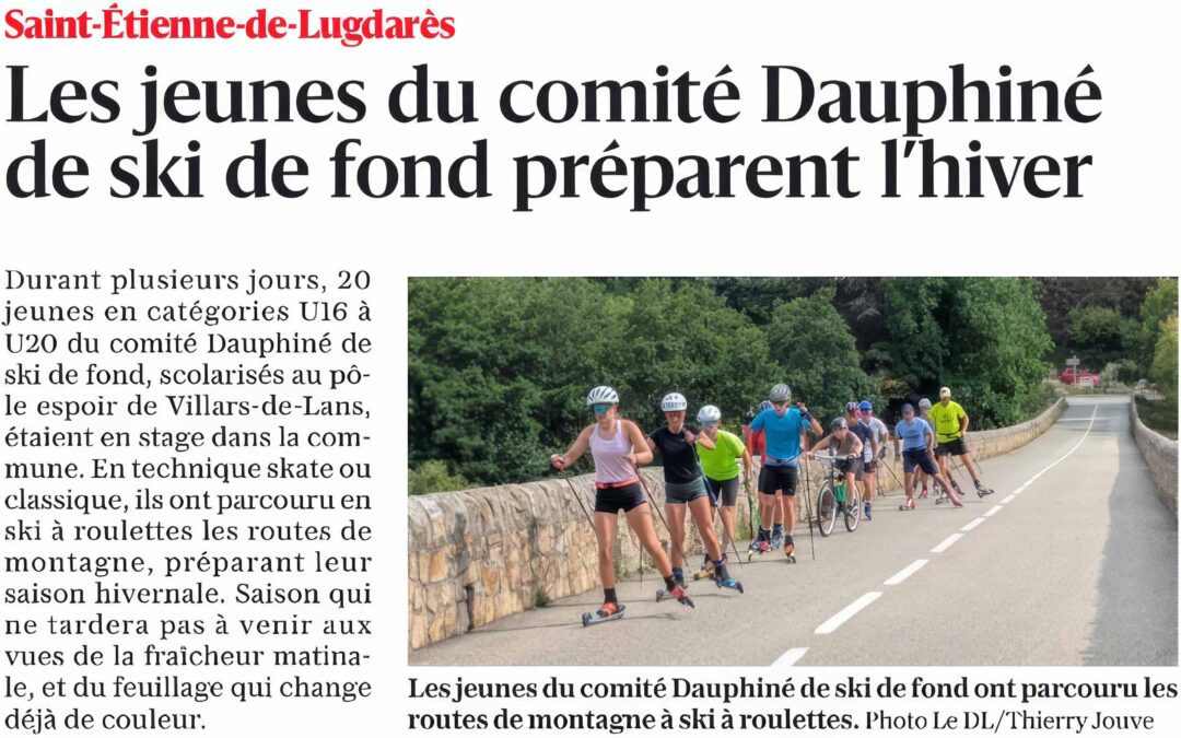 Les jeunes du comité Dauphiné de ski de fond préparent l&rsquo;hiver