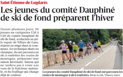 Les jeunes du comité Dauphiné de ski de fond préparent l&rsquo;hiver