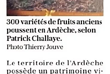 Un livre sur les variétés de fruitiers ardéchois