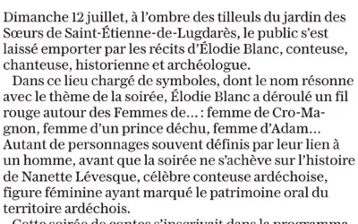 Sous les tilleuls du jardin des Sœurs, les femmes ont repris la parole
