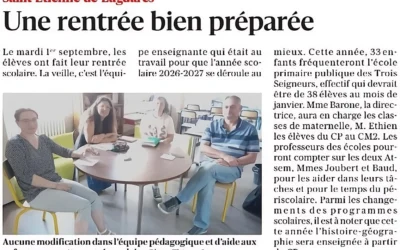 Une rentrée bien préparée